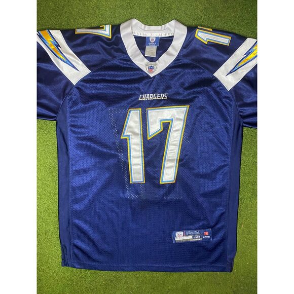 00s San Diego Chargers - Phillip Rivers#24 - Reebok On Field - Vintage NFL Jers - Picture 1 of 2
